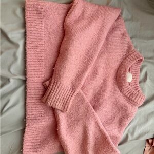 H&M Pink Crewneck Sweater
